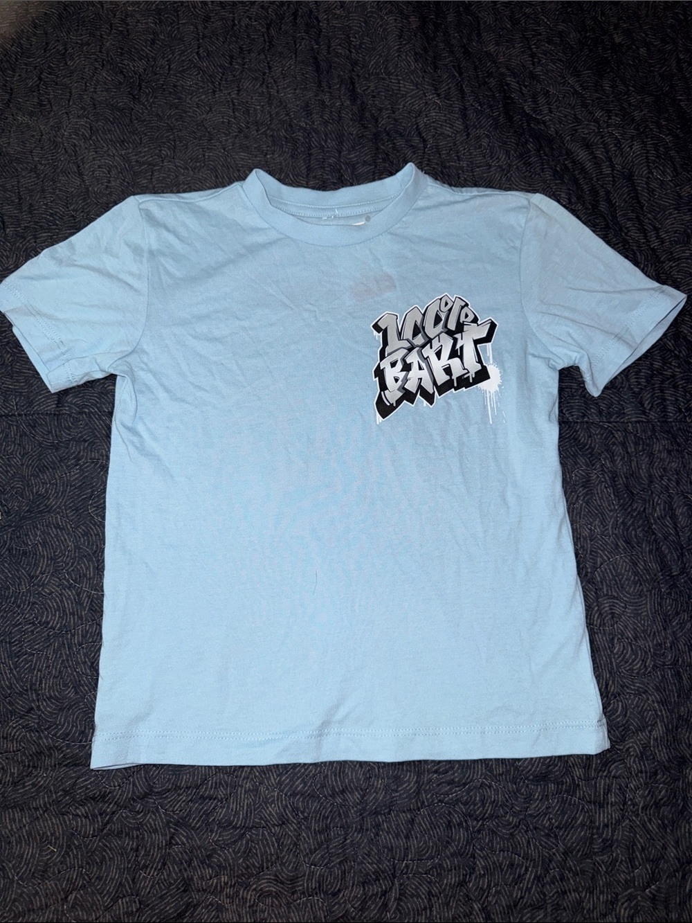 Light Blue Simpsons Graphic Short Sleeve Tee - Kids